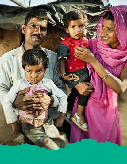 Family in rural India